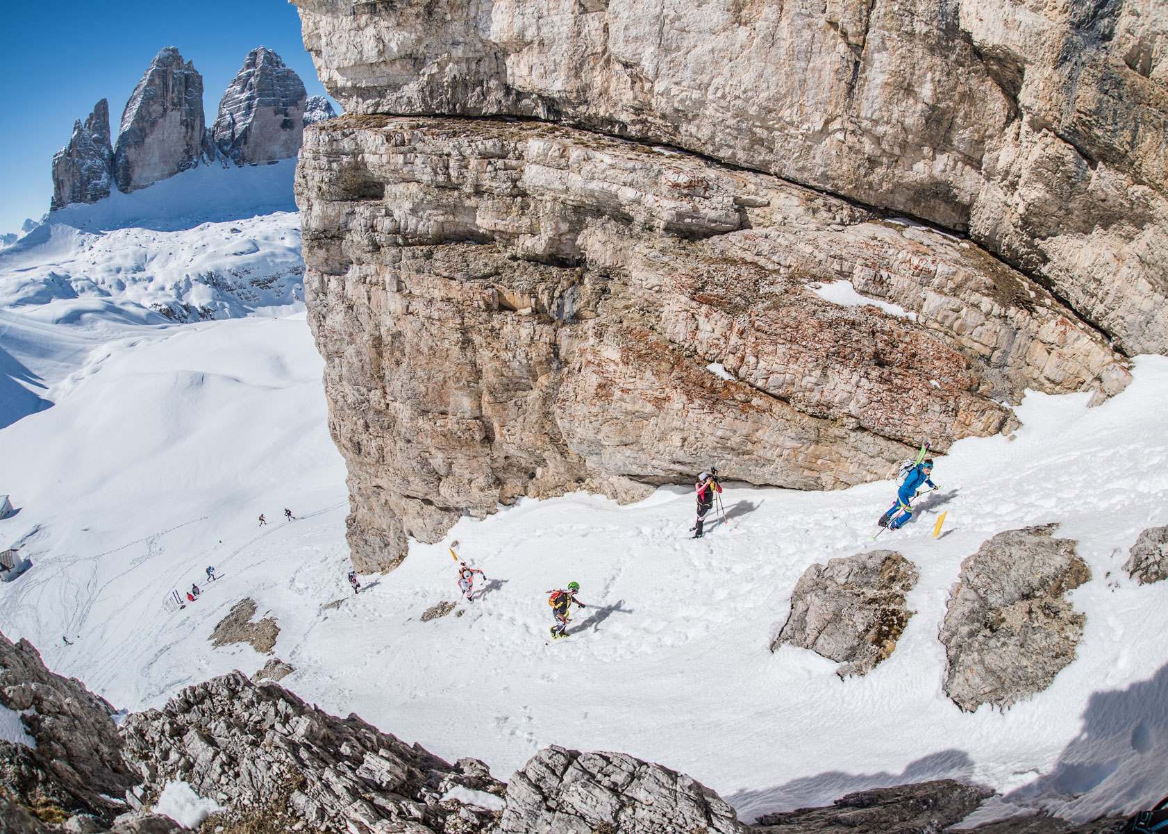 Shortly after the Drei Zinnen hut