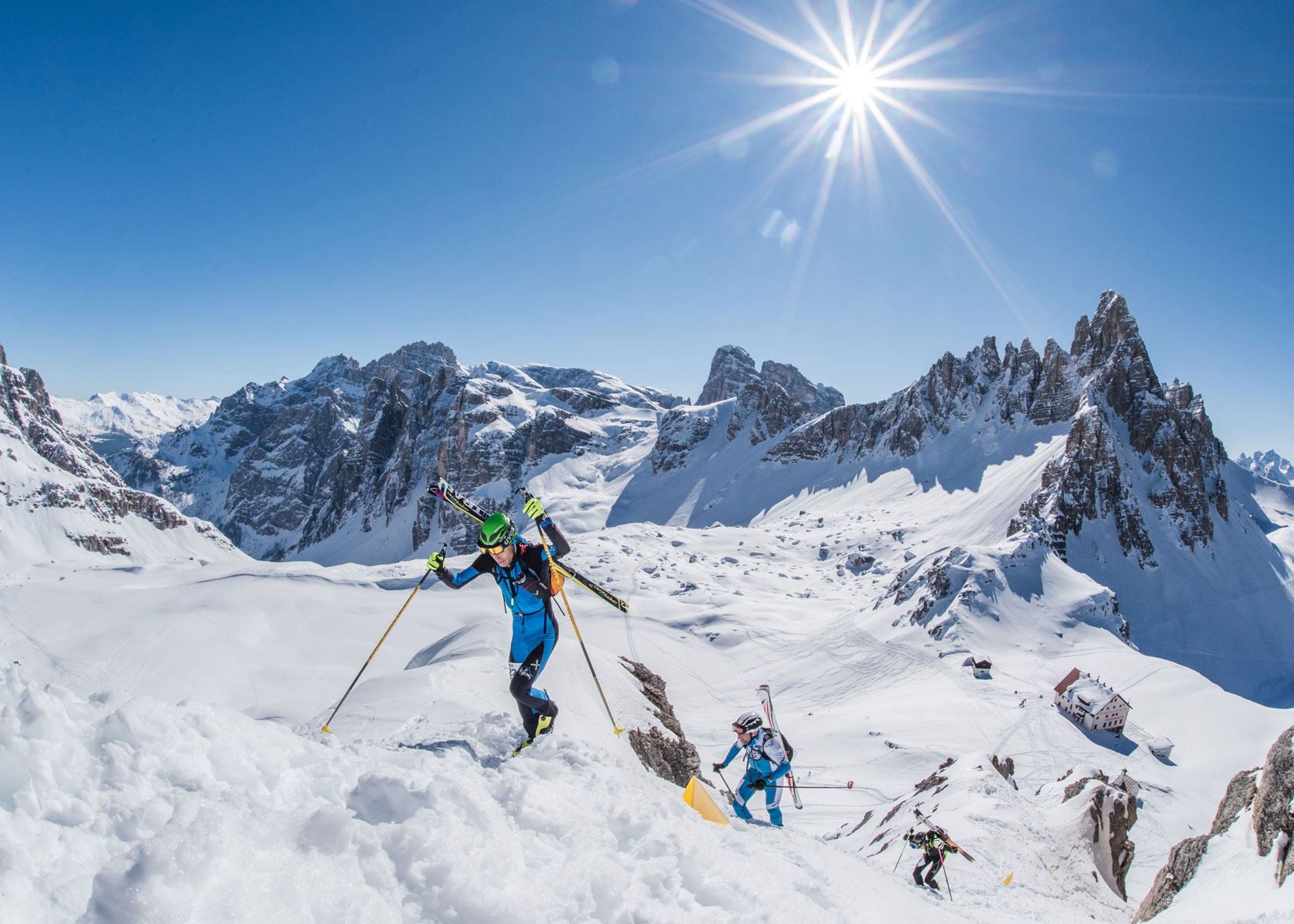 Steep rise in technical terrain